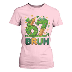 67 St Patricks Day T Shirt For Women Funny Six Seven Bruh Meme TS14 Light Pink Print Your Wear