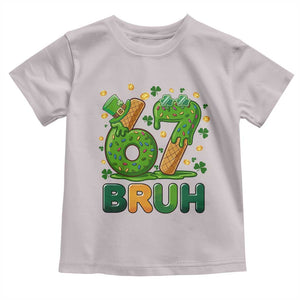 67 St Patricks Day Toddler T Shirt Funny Six Seven Bruh Meme TS14 Ice Gray Print Your Wear