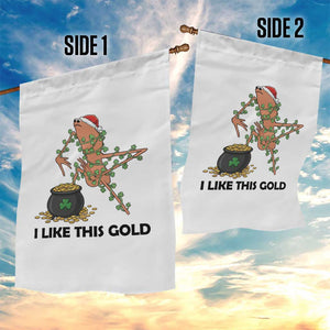 Marcus The Worm St Patricks Day Garden Flag I Like This Gold TS14 Print Your Wear