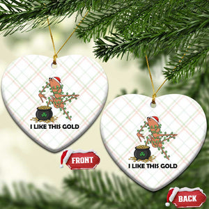 Marcus The Worm St Patricks Day Ceramic Ornament I Like This Gold TS14 Print Your Wear