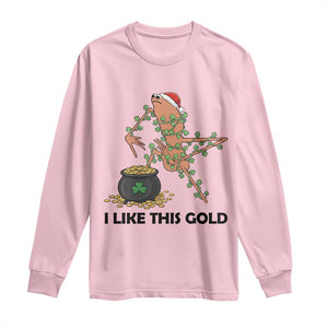 Marcus The Worm St Patricks Day Long Sleeve Shirt I Like This Gold TS14 Light Pink Print Your Wear