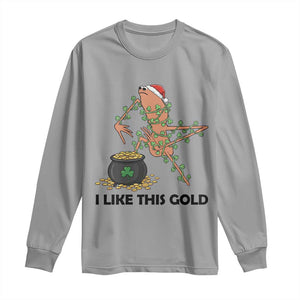 Marcus The Worm St Patricks Day Long Sleeve Shirt I Like This Gold TS14 Sport Gray Print Your Wear
