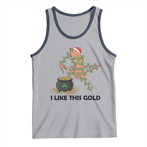 Marcus The Worm St Patricks Day Tank Top I Like This Gold TS14 Athletic Heather Navy Print Your Wear