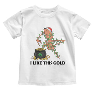 Marcus The Worm St Patricks Day Toddler T Shirt I Like This Gold TS14 White Print Your Wear