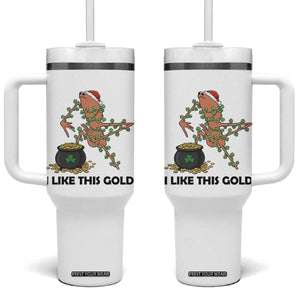 Marcus The Worm St Patricks Day Tumbler With Handle I Like This Gold TS14 One Size: 40 oz White Print Your Wear
