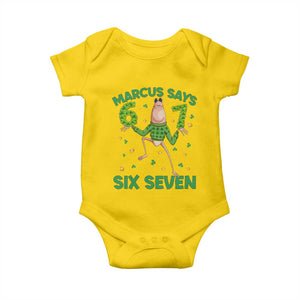 Marcus The Worm St Patricks Day Baby Onesie Funny 67 Six Seven Hands Meme TS14 Daisy Print Your Wear