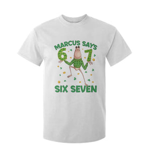 Marcus The Worm St Patricks Day T Shirt For Kid Funny 67 Six Seven Hands Meme TS14 White Print Your Wear