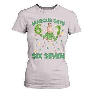 Marcus The Worm St Patricks Day T Shirt For Women Funny 67 Six Seven Hands Meme TS14 Ice Gray Print Your Wear