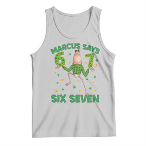 Marcus The Worm St Patricks Day Tank Top Funny 67 Six Seven Hands Meme TS14 Ash Print Your Wear