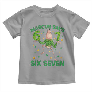 Marcus The Worm St Patricks Day Toddler T Shirt Funny 67 Six Seven Hands Meme TS14 Sport Gray Print Your Wear