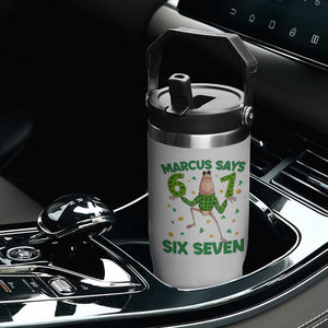 Marcus The Worm St Patricks Day Flip Straw Tumbler Funny 67 Six Seven Hands Meme TS14 Print Your Wear