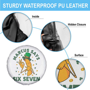 67 St Patricks Day Spare Tire Cover Funny Marcus The Worm Say Six Seven Meme TS14 Print Your Wear