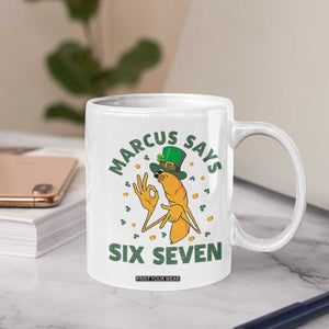 67 St Patricks Day Coffee Mug Funny Marcus The Worm Say Six Seven Meme TS14 Print Your Wear