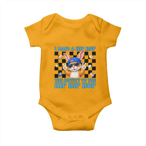 Funny Easter Bunny Baby Onesie I Said A Hip Hop The Hippity To The Hip Hip Hop TS14 Gold Print Your Wear