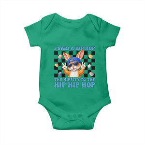 Funny Easter Bunny Baby Onesie I Said A Hip Hop The Hippity To The Hip Hip Hop TS14 Irish Green Print Your Wear