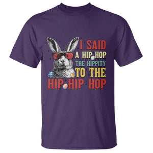 I Said A Hip Hop The Hippity To The Hip Hip Hop T Shirt Funny Easter Bunny Rapper Sunglasses TS14 Purple Print Your Wear