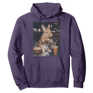 Easter Bunny Iced Coffee Hoodie Funny Rabbit Egg Painting TS14 Purple Print Your Wear