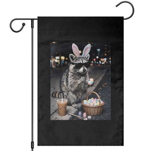 Easter Raccoon Iced Coffee Garden Flag Funny Trash Panda Egg Painting TS14 Black Print Your Wear