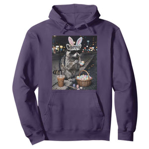 Easter Raccoon Iced Coffee Hoodie Funny Trash Panda Egg Painting TS14 Purple Print Your Wear