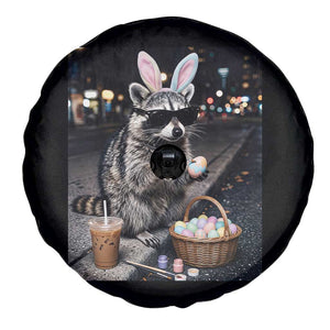 Easter Raccoon Iced Coffee Spare Tire Cover Funny Trash Panda Egg Painting TS14 Print Your Wear