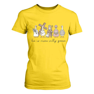 He Is Risen Silly Goose T Shirt For Women Funny Christian Easter TS14 Daisy Print Your Wear