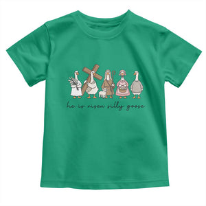 He Is Risen Silly Goose Toddler T Shirt Funny Christian Easter TS14 Irish Green Print Your Wear