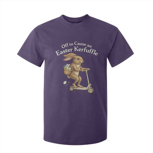 Funny Easter Bunny T Shirt For Kid Off To The Cause an Easter Kerfuffle TS14 Purple Print Your Wear