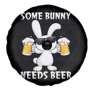Funny Easter Bunny Drinking Beer Spare Tire Cover Some Bunny Needs Beer TS14 Print Your Wear