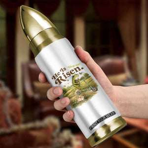 He Is Risen Hop On Bullet Tumbler Christian Easter Frog TS14 Print Your Wear