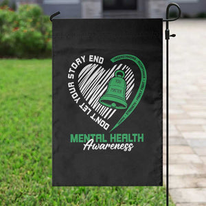 Mental Health Awarenes Garden Flag Green Ribbon Inspirational Psychologist Therapist TS14 Print Your Wear