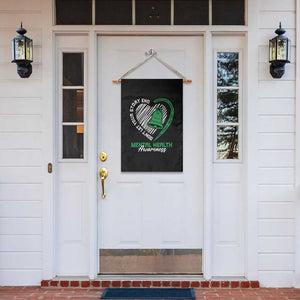 Mental Health Awarenes Garden Flag Green Ribbon Inspirational Psychologist Therapist TS14 Print Your Wear