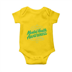 Mental Health Matters Awareness Baby Onesie Support Squad Green Ribbon TS14 Daisy Print Your Wear