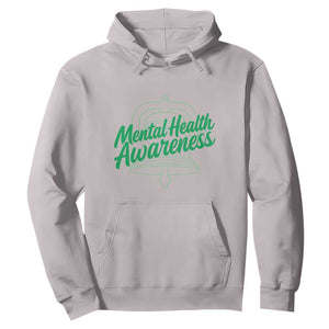 Mental Health Matters Awareness Hoodie Support Squad Green Ribbon TS14 Ice Gray Print Your Wear