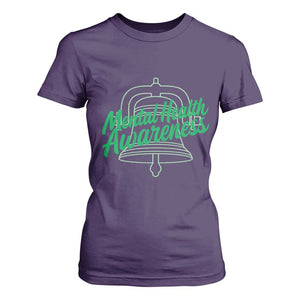 Mental Health Matters Awareness T Shirt For Women Support Squad Green Ribbon TS14 Purple Print Your Wear