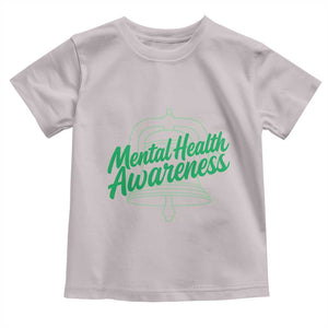 Mental Health Matters Awareness Toddler T Shirt Support Squad Green Ribbon TS14 Ice Gray Print Your Wear