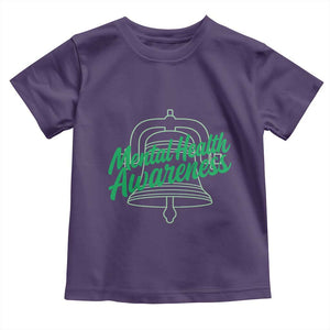 Mental Health Matters Awareness Toddler T Shirt Support Squad Green Ribbon TS14 Purple Print Your Wear