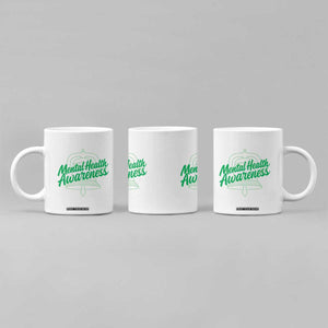 Mental Health Matters Awareness Coffee Mug Support Squad Green Ribbon TS14 Print Your Wear