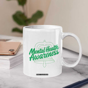 Mental Health Matters Awareness Coffee Mug Support Squad Green Ribbon TS14 Print Your Wear