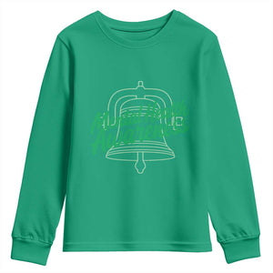 Mental Health Matters Awareness Youth Sweatshirt Support Squad Green Ribbon TS14 Irish Green Print Your Wear