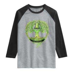 Mental Health Awarenes Raglan Shirt Tomorrow Needs You You Matter TS14 Heather Gray Black Print Your Wear