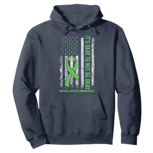 Mental Health Awarenes Hoodie It's Okay To Not Be Okay TS14 Navy Print Your Wear