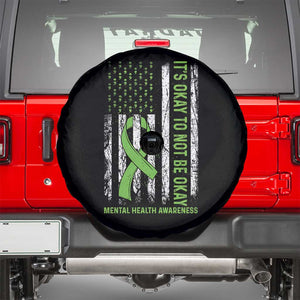 Mental Health Awarenes Spare Tire Cover It's Okay To Not Be Okay TS14 Black Print Your Wear