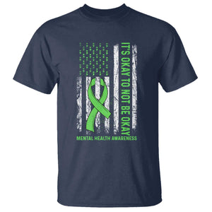 Mental Health Awarenes T Shirt It's Okay To Not Be Okay TS14 Navy Print Your Wear