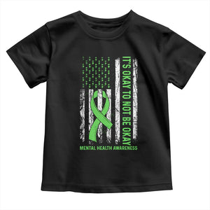 Mental Health Awarenes Toddler T Shirt It's Okay To Not Be Okay TS14 Black Print Your Wear