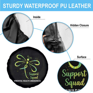 Mental Health Awarenes Spare Tire Cover Support Squad Green Ribbon TS14 Print Your Wear