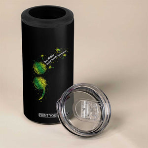 Mental Health Awarenes 4 in 1 Can Cooler Tumbler Semicolon Dandelion You Matter TS14 Print Your Wear
