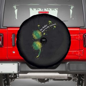 Mental Health Awarenes Spare Tire Cover Semicolon Dandelion You Matter TS14 Black Print Your Wear