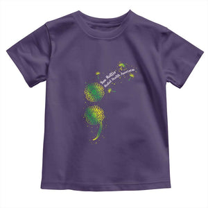 Mental Health Awarenes Toddler T Shirt Semicolon Dandelion You Matter TS14 Purple Print Your Wear
