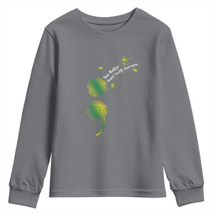 Mental Health Awarenes Youth Sweatshirt Semicolon Dandelion You Matter TS14 Charcoal Print Your Wear