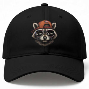 Cool Dad Baseball Cap Raccoon Daddy Father's Day Gift